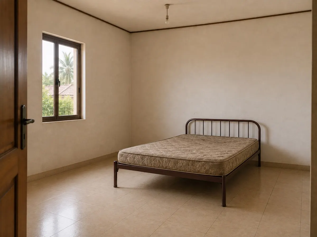 Chambre vide et datée avant remise à niveau